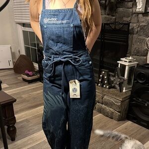 Women's Blue Denim Overalls